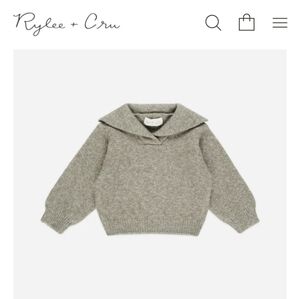 NWT Rylee And Cru Cash Pullover Heathered Laurel 18-24m
